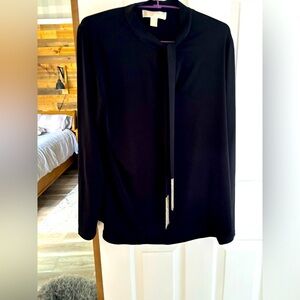 Michael Kors top with neck tie. Size large.
